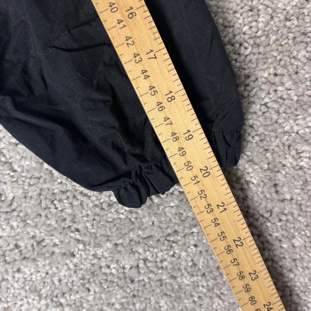 Disney Store Sport Mickey Mens Small Black Vintage Nylon Windbreaker Jacket Zip - Picture 11 of 13